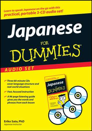 Japanese For Dummies Audio Set de E Sato