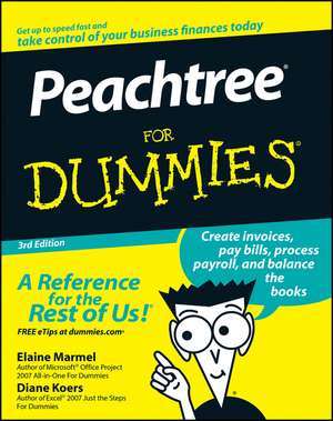 Peachtree For Dummies 3e de E Marmel