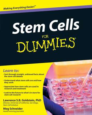 Stem Cells For Dummies de LSB Goldstein