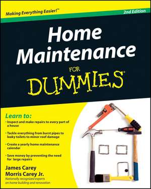 Home Maintenance For Dummies 2e de J. Carey