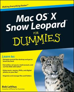 Mac OS X Snow Leopard For Dummies de B LeVitus