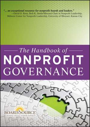 The Handbook of Nonprofit Governance de BoardSource