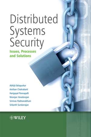 Distributed Systems Security de Abhijit Belapurkar