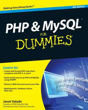 PHP and MySQL For Dummies 4e +Website de J Valade