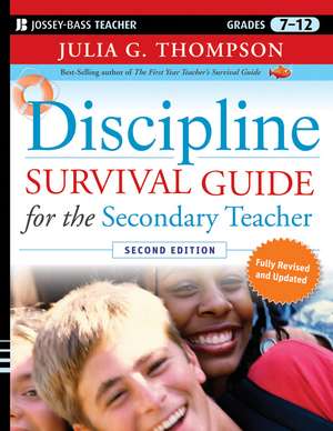 Discipline Survival Guide for the Secondary Teacher de Julia G. Thompson