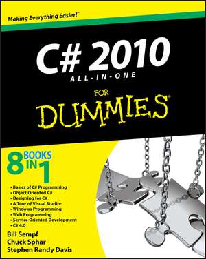 C# 2010 All–In–One For Dummies de B Sempf