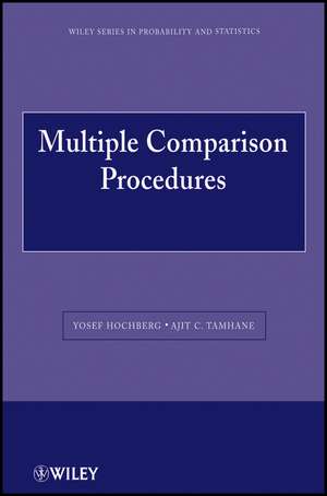 Multiple Comparison Procedures de Y Hochberg