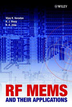 RF MEMS and their Applications de VK Varadan