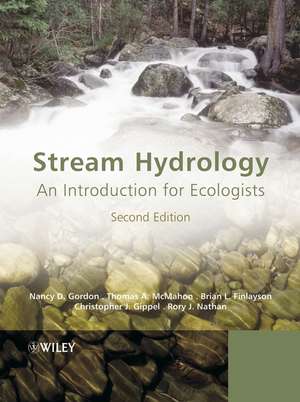 Stream Hydrology – An Introduction for Ecologists 2e de ND Gordon