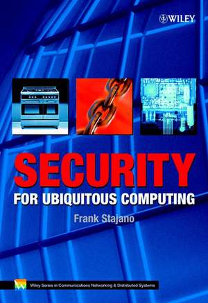 Security for Ubiquitous Computing de F Stajano