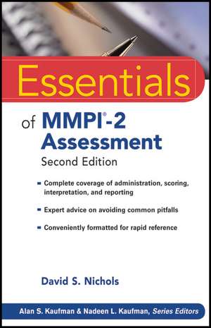 Essentials of MMPI–2 Assessment 2e de DS Nichols