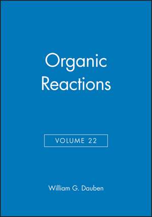 Organic Reactions V22 de WG Dauben