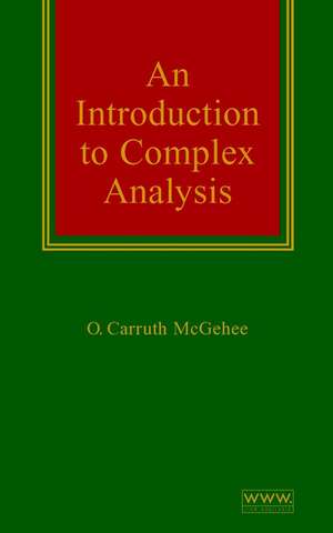 Complex Analysis de Mcgehee