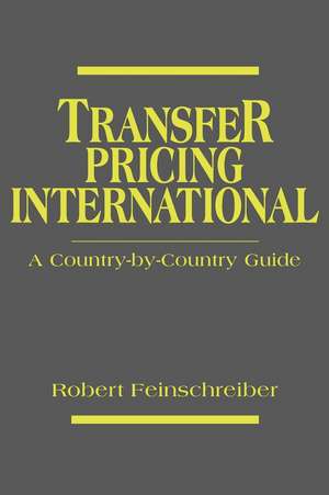 Transfer Pricing International de Robert Feinschreiber