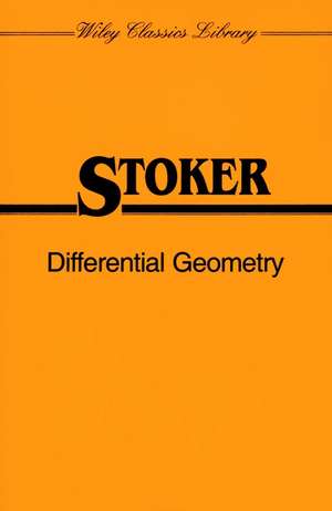 Differential Geometry P de Stoker