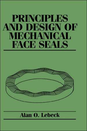 Principles & Design of Mechanical Face Seals +D de AO Lebeck