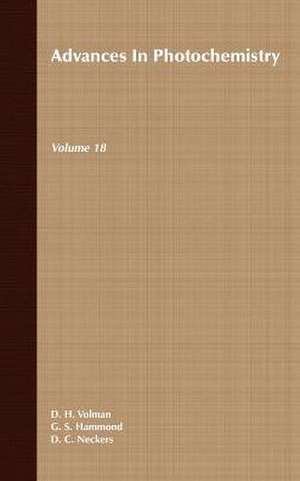 Advances in Photochemistry V18 de DH Volman