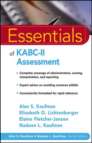 KABC-II Essentials de Kaufman