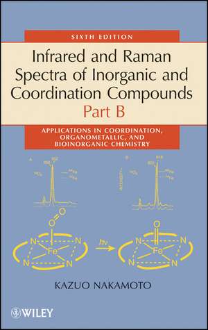 Infrared and Raman Spectra of Inorganic and Coordnation Compounds,6e Part B – Applications in Coordination, Organometallic de K Nakamoto