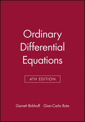 Ordinary Differential Equations de Garrett Birkhoff