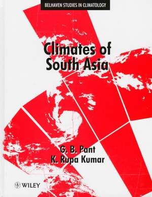 Climates of South Asia de GB Pant