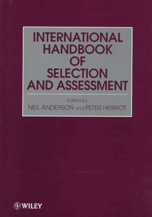 International Hdbk of Selection & Assessment de N. Anderson