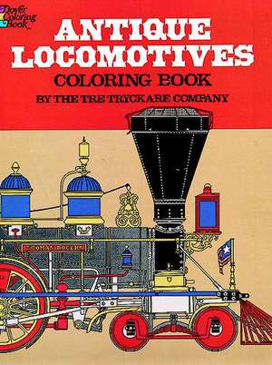 Antique Locomotives Coloring Book de Tre Tryckare Company