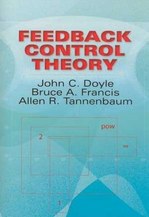 Feedback Control Theory de John Comstock Doyle