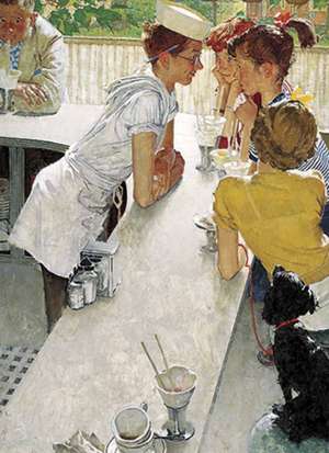 Norman Rockwell's the Soda Jerk from the Saturday Evening Post Notebook de Norman Rockwell