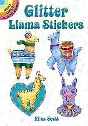 Glitter Llama Stickers de Ellen Scott