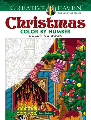 Creative Haven Christmas Color by Number de George Toufexis