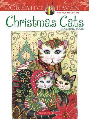 Sarnat, M: Creative Haven Christmas Cats Coloring Book de Marjorie Sarnat