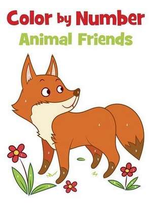 Color by Number Animal Friends de Dover Publications