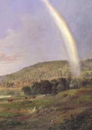 BB-LANDSCAPE W/RAINBOW NOTEBK de Robert S. Duncanson