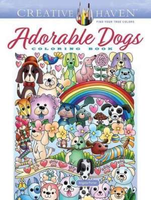 Creative Haven Adorable Dogs Coloring Book de Angela Porter