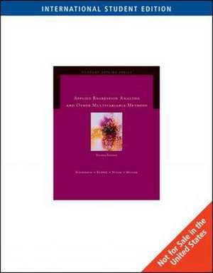 Applied Regression Analysis and Multivariable Methods, International Edition de David Kleinbaum