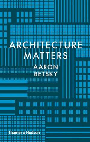 Architecture Matters de Aaron Betsky