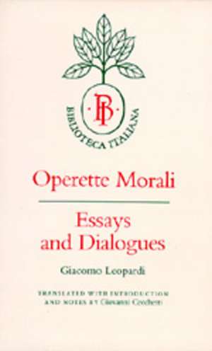 Operette Morali – Essays & Dialogues (Paper) de G Leopardi