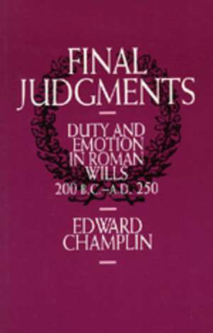 Final Judgments de Champlin