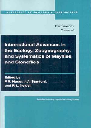 International Advances in the Ecology, Zoogeography, and Systematics of Mayflies and Stoneflies de F R Hauer