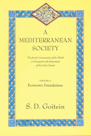 A Mediterranean Society V 1 – Economic Foundations de S. D. Goitein