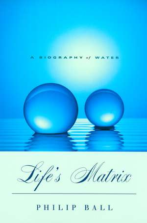 Life′s Matrix – A Biography of Water de Philip Ball