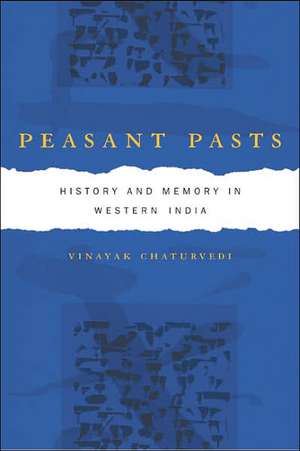 Peasant Pasts – History and Memory in Western India de Vinayak Chaturvedi