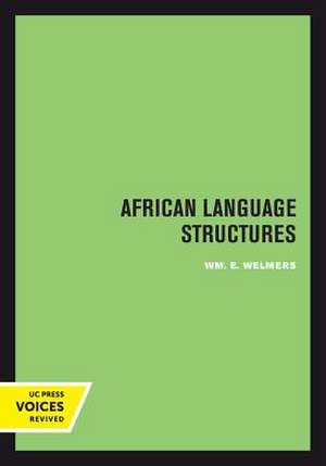 African Language Structures de Wm. E. Welmers