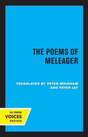 The Poems of Meleager de Peter Whigham