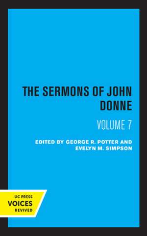 The Sermons of John Donne, Volume VII de John Donne