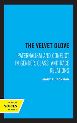 The Velvet Glove – Paternalism and Conflict in Gender, Class, and Race Relations de Mary R. Jackman