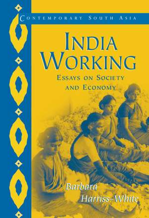 India Working: Essays on Society and Economy de Barbara Harriss-White