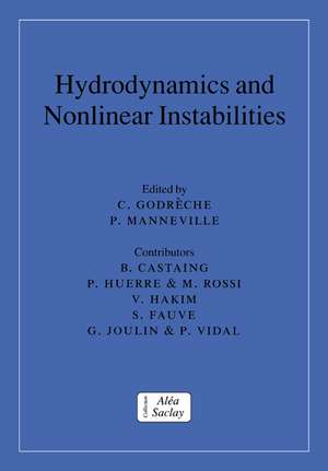 Hydrodynamics and Nonlinear Instabilities de Claude Godrèche