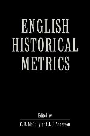 English Historical Metrics de C. B. McCully